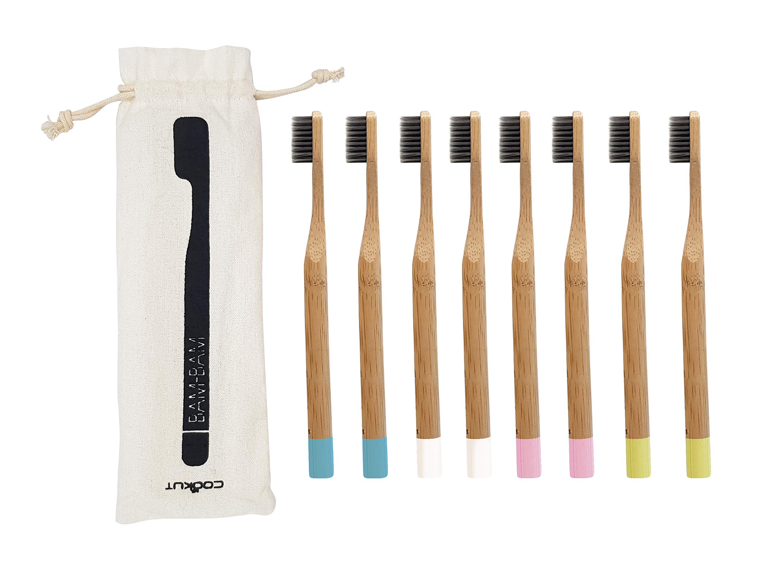 COOKUT BAMT Toothbrush, Beige, 22.8 cm x 5.6 cm x 3 cm