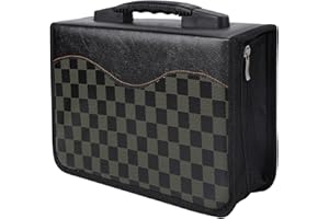 Konelia 240 Slots PU Leather CD DVD Storage Case Holder Binder Portable VCD Wallet Box Album for Home Travel Car Office