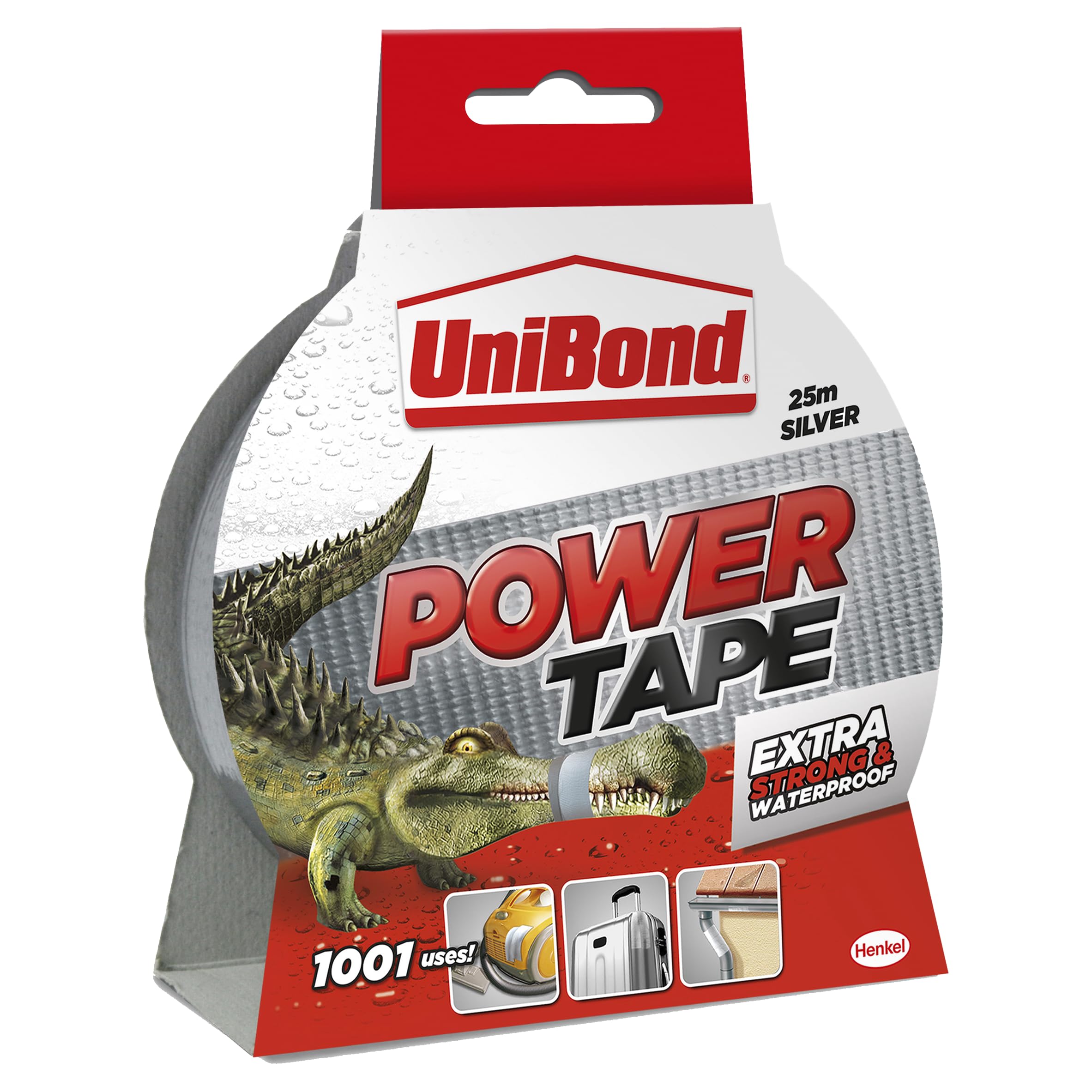UniBond 2707051 Extra Strong Power Tape - 50 mm x 25 m, Silver