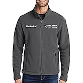 NACRE APPAREL Custom Embroidered Midweight Fleece Jacket for Men & Women Personalized Nurse Fleece Jacket