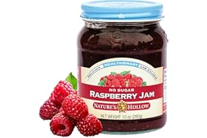 Nature's Hollow Raspberry Jam: Sugar Free Jam and Preserves, Low Cal, Non GMO, Keto Jam, Vegan, Gluten Free, and Diabetic Fri