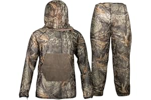 Tongcamo Mosquito Net Suit Camo Hunting Mesh Suit Bug Net Clothing with Hood for Outdoor Protection No-See-Ums Garden Camping