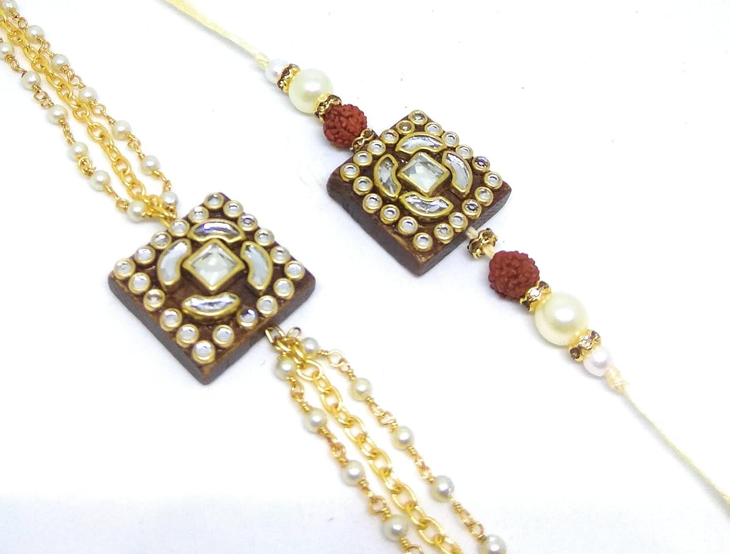 aarvee creation's designer bhaiya bhabhi rakhi set