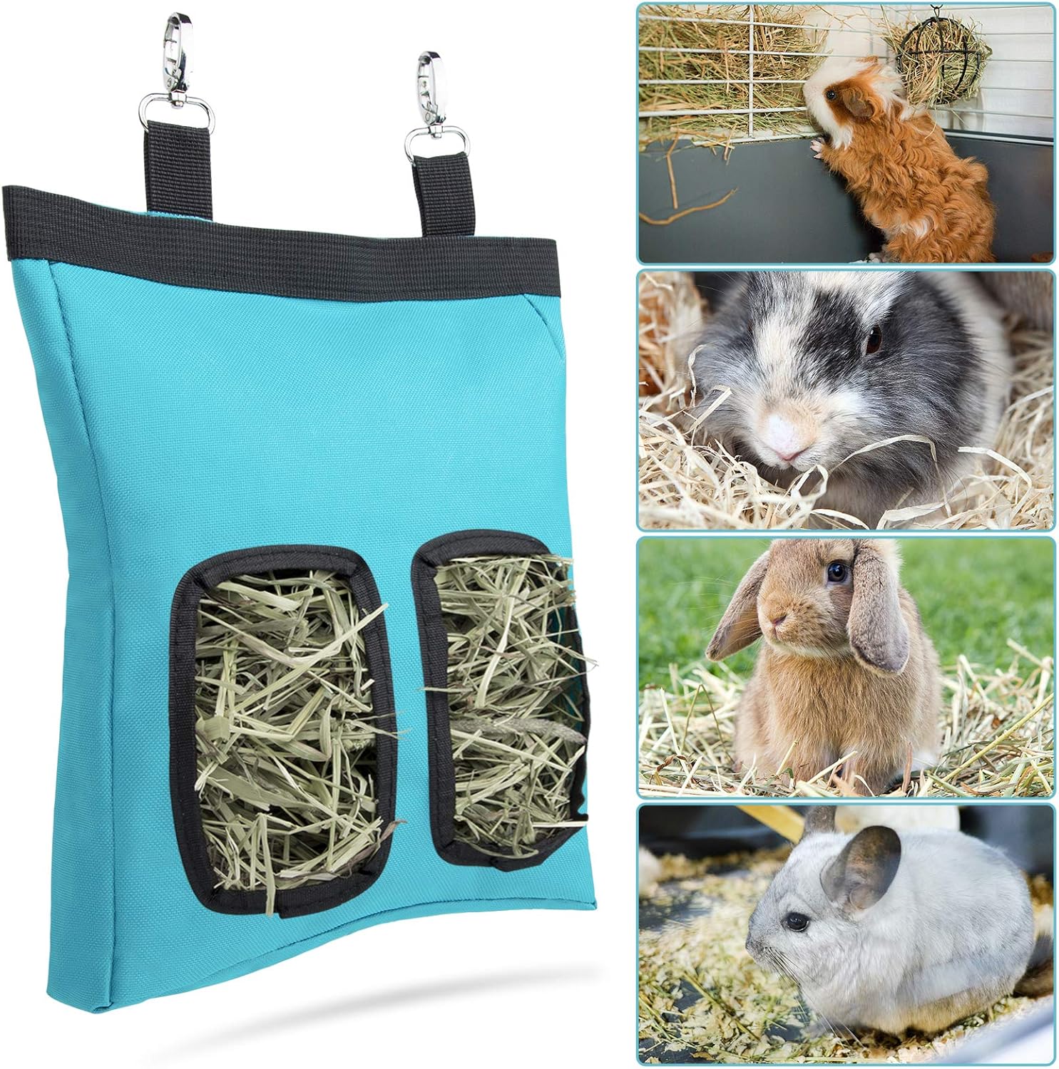 Geegoods Rabbit Hay Feeder Bag, Guinea Pig Hay Feeder