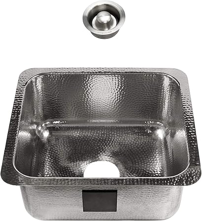 Elkay Quartz Luxe 16 L X 16 W Dual Mount Bar Sink Finish Charcoal In 2020 Bar Sink Sink Undermount Stainless Steel Sink