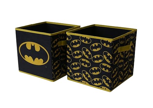 Idea Nuova Batman Collapsible Storage Cubes – Set of 2 Foldable Fabric ...
