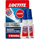 Loctite Super Glue Professional Liquid, Clear, 0.7 fl oz Bottle, 2 Pack - Superglue for Plastic, Wood, Metal, Crafts &amp; Repair, Cyanoacrylate Adhesive Instant Glue, Quick Dry
