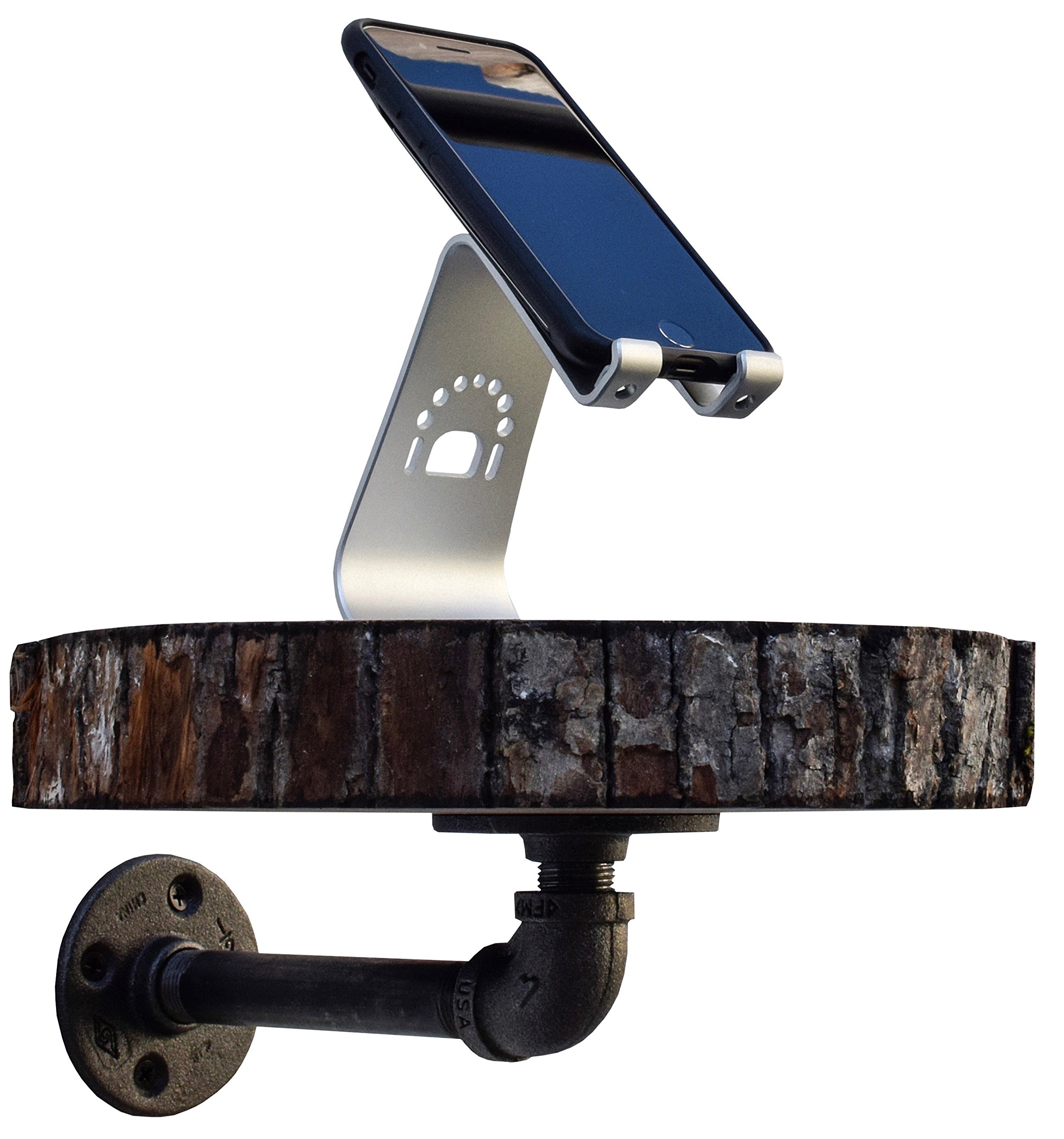 DIY CARTEL Industrial Pipe Wall Mount Floating Shelf Bracket 2 Pack