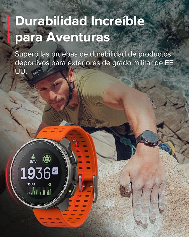 Relógio Desportivo Vertical - Relógio inteligente GPS, GPS de dupla frequência, mapas offline gratuitos, autonomia até 50 dias, capa resistente a militares, resistente à água até 100m