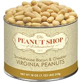 The Peanut Shop of Williamsburg Smokehouse Bacon &amp; Cheddar Virginia Peanuts, Gluten Free Roasted - 18 oz