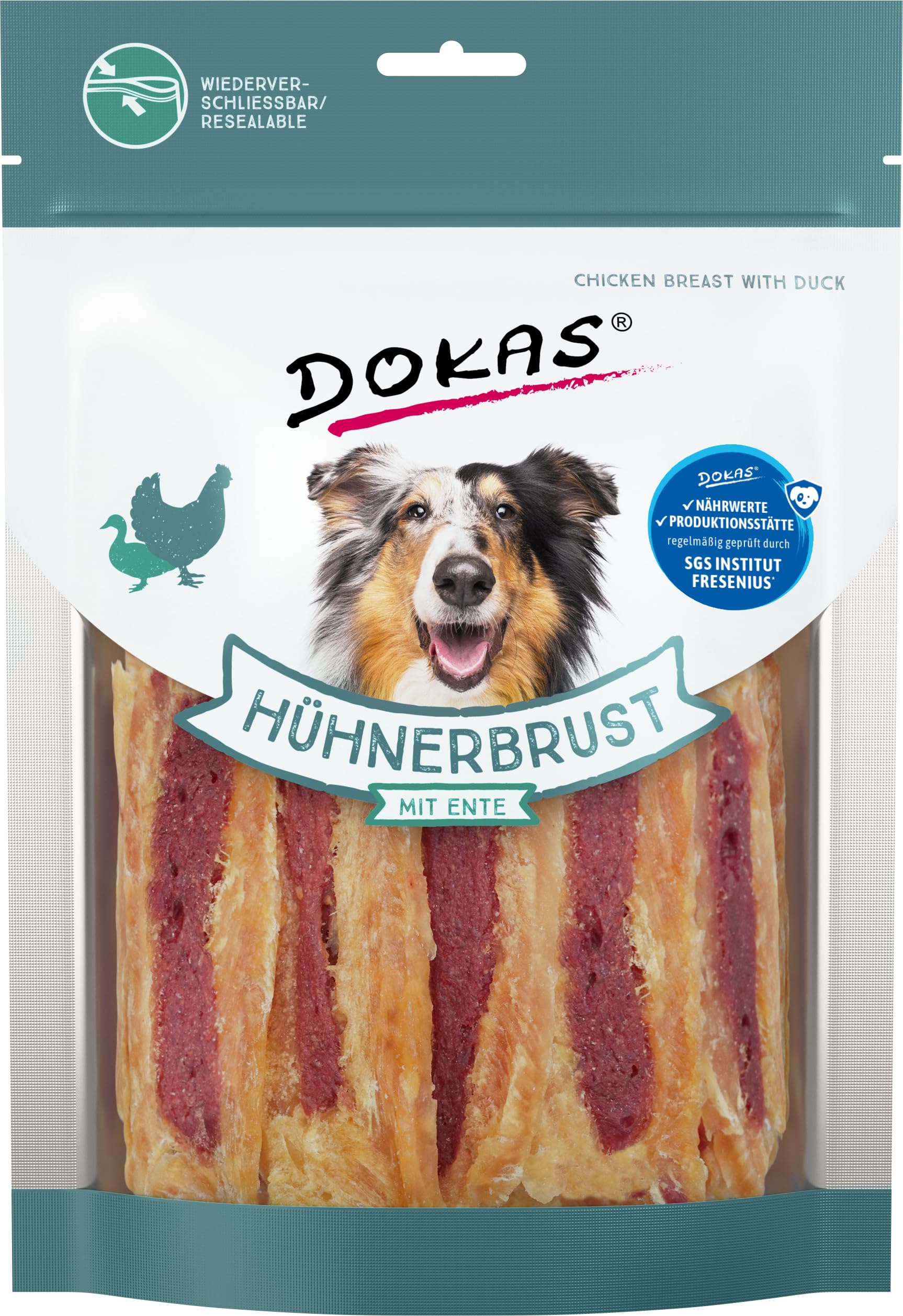 DOKAS Grain-free premium snack with chicken breast for dogs - ideal for in between