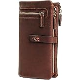 Lavalen Leather Purses for Women – Elegant Ladies Purse – RFID Wallet for Women – Leather Handcrafted – Small & Colourful with Coin Pocket & Cards – Daily Use – Ideal Valentine’s Day Gift for Women