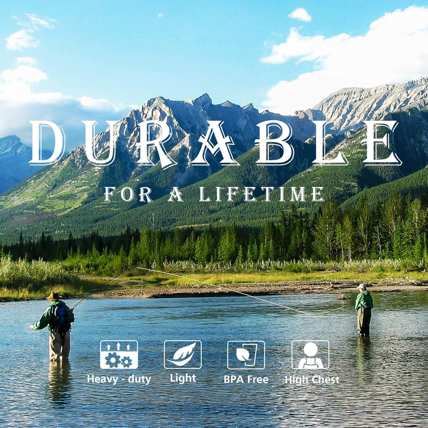 Mountalk High Chest Waders for Men with Boots, Womens/Mens/Youth Durable Waterproof Canvas Fly Fishing Waders with Boots - Also Use for Hunting, Waterworks : Sports & Outdoors
