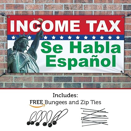 Amazon Com Half Price Banners Income Tax Se Habla Espanol