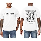 KESIHAN Freedom Shirt Charlie Kirk Thank You 31 Charlie Kirk T Shirt American Patriotic Freedom Graphic Shirts for Men
