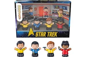 LITTLEPEOPLE COLLECTOR Little People Collector Star Trek Special Edition Set for Adults & Fans in a Display Gift Package, 4 Characters