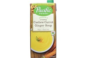 Pacific Foods Organic Cashew Carrot Ginger Soup, 1L