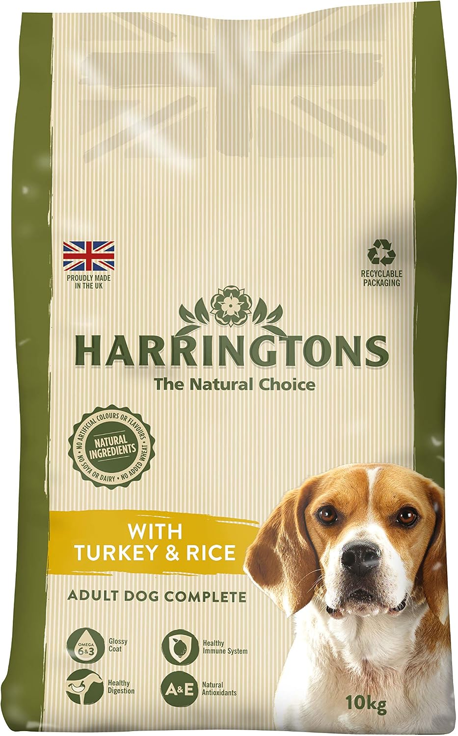 Harringtons Turkey and Veg, 10 kg, 10 kg (Pack of 1)