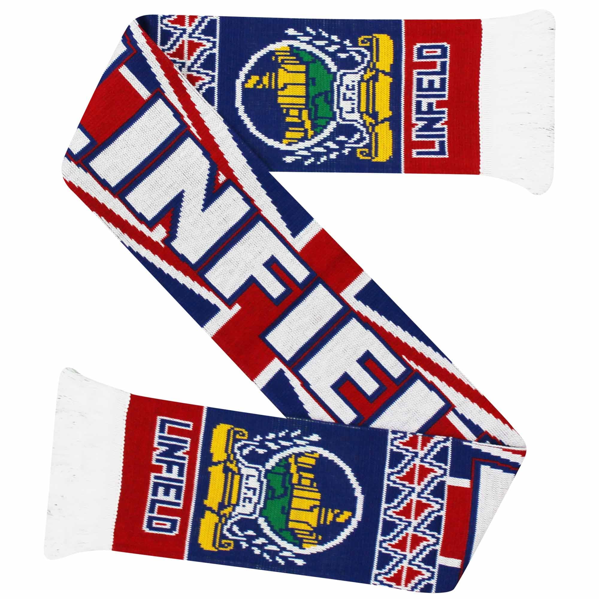 GIFTS 4 ALL Linfield Football Fans Scarf, Linfield Match Day Scarf, Linfield Blues Football Souvenir Scarf