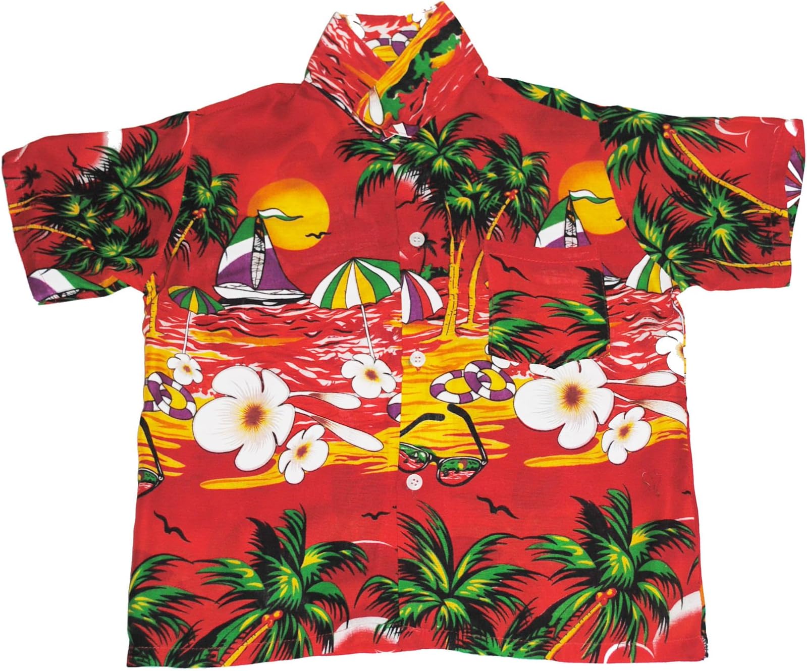 Hawaiian Shirt Beach Boys Girls Kids Childs