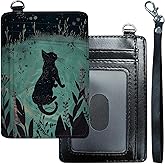 DHYYDSQZ Slim Minimalist Wallet for Men Women Small Credit Card Holder Wallet Front Pocket RFID Blocking Wallets Travel Thin Card Case with ID Window Card Organizer & Wristlet,Cat Watercolour