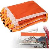 Premium Superior Pump Jack Safety Net - 20' Long Industrial-Strength Construction Safety Debris Netting, HDPE Guard Rail Protection, Scaffold Net Enclosure, OSHA Compliant, Visibility Barrier