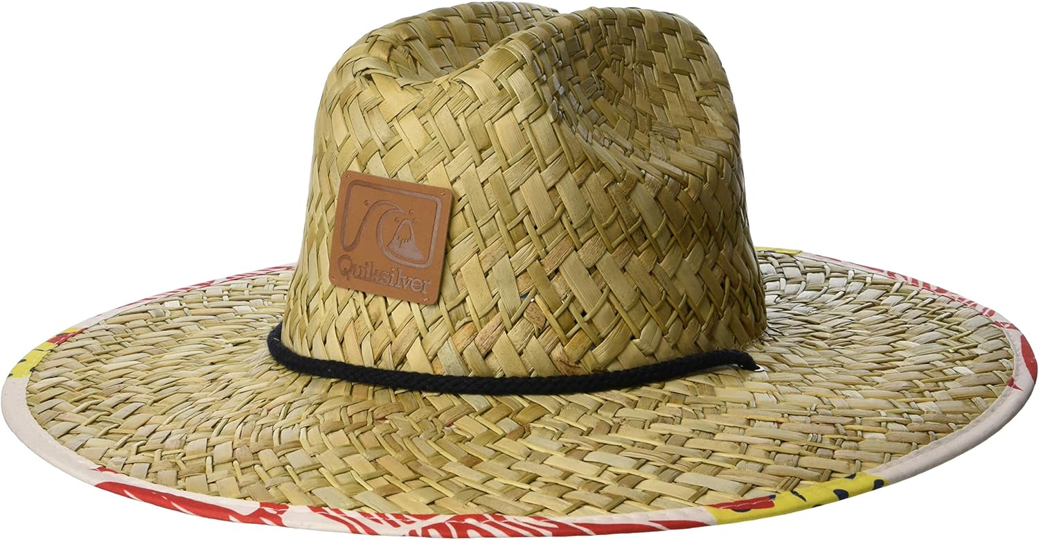Quiksilver Men's Outsider Straw Sun Protection Hat: Clothing