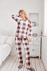 Ekouaer Women's Pajama Sets Casual 2Pcs Sleepwear