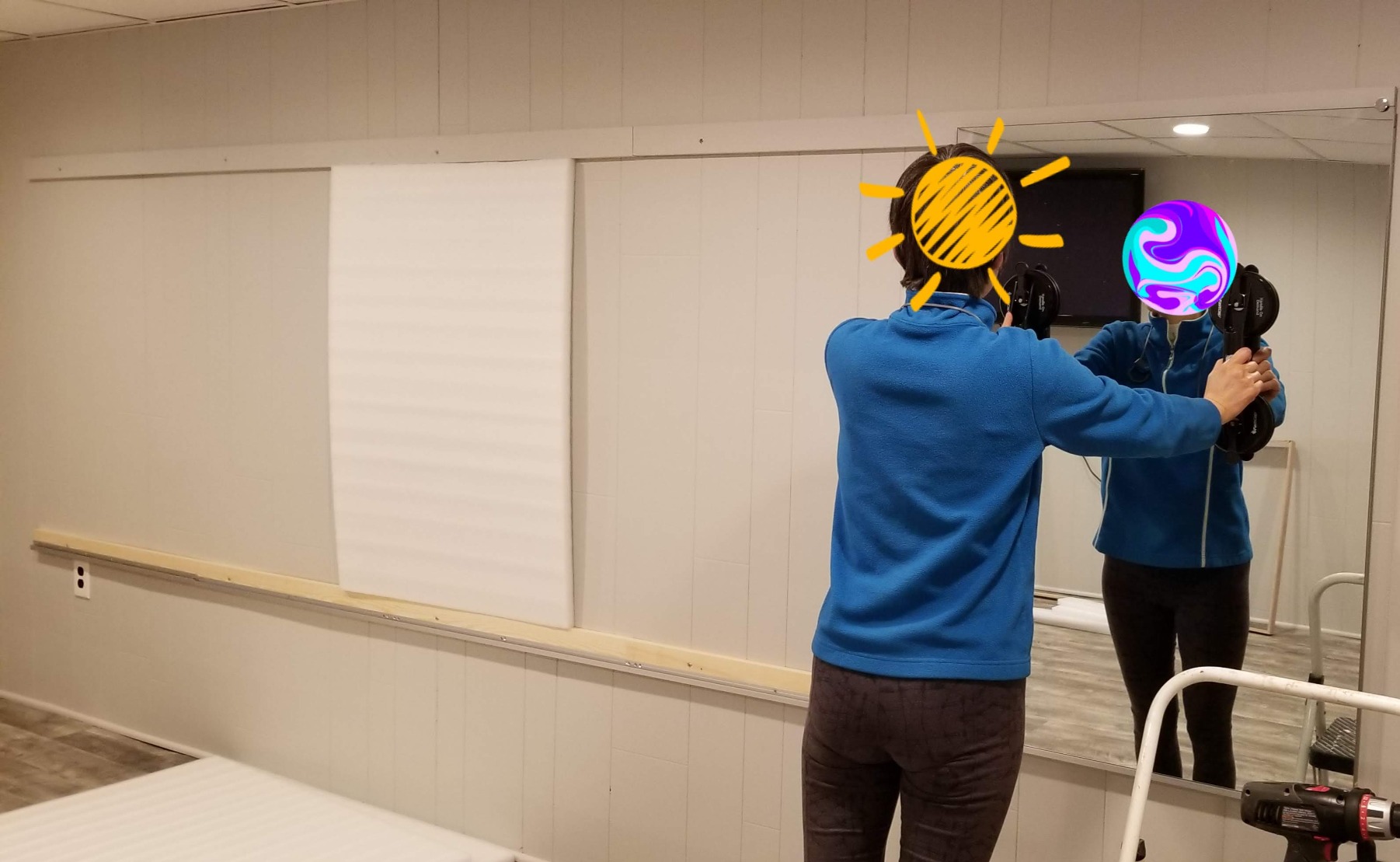 49/mo Finance WallMounted Activity Mirror with Flat Polished Edge