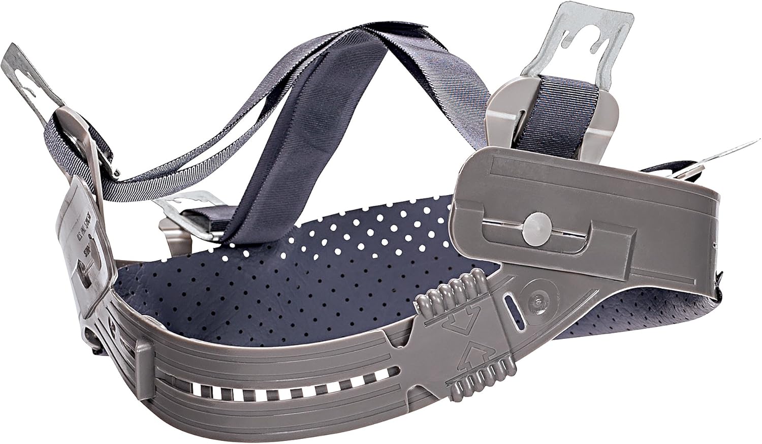 MSA 468096 Polyethylene Staz-On Large Replacement 4 Point Suspension for Use with Skullgard 7"" - 8 1/2 Protective Caps and Hats, Grey