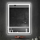 Amazon.com: THNIKRE LED Bathroom Mirror with Backlit & Front Light, 48 ...