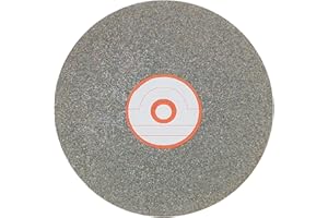 CAQUXIL Diamond Flat Lap Disc 6 Inch 80 Grit Flat Lap Grinding Wheel with 1/2 Inch Arbor for Gemstone Glass Rock Ceramics