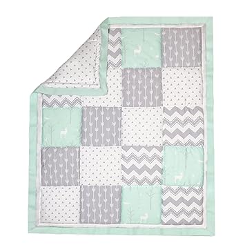 mint green baby blanket