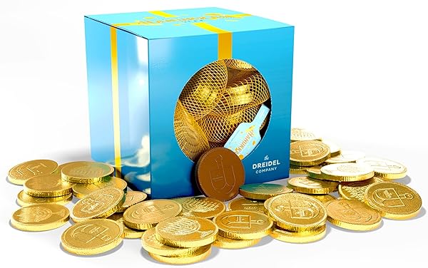 THE DREIDEL COMPANY 20-MESH BAGS ORIGINAL HANUKKAH CHOCOLATE...