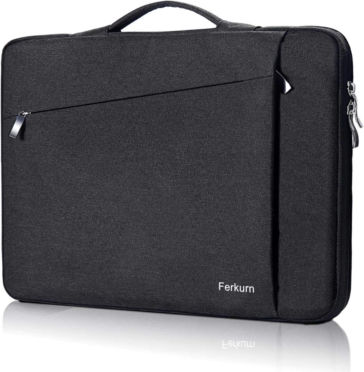 Ferkurn 14 15 inch 15.6 inch Laptop Sleeve with Handle Compatible