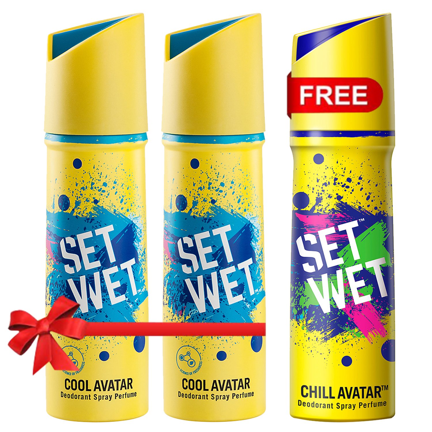 Buy Set Wet Cool Avatar Perfume Spray, 150ml (Pack of 2) with Free