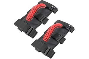 Toolly Grab Handles Compatible with Jeep Wrangler, 2 Pack Deluxe Upgrade Roll Bar Grab Handles Easy-to-fit Compatible with Je