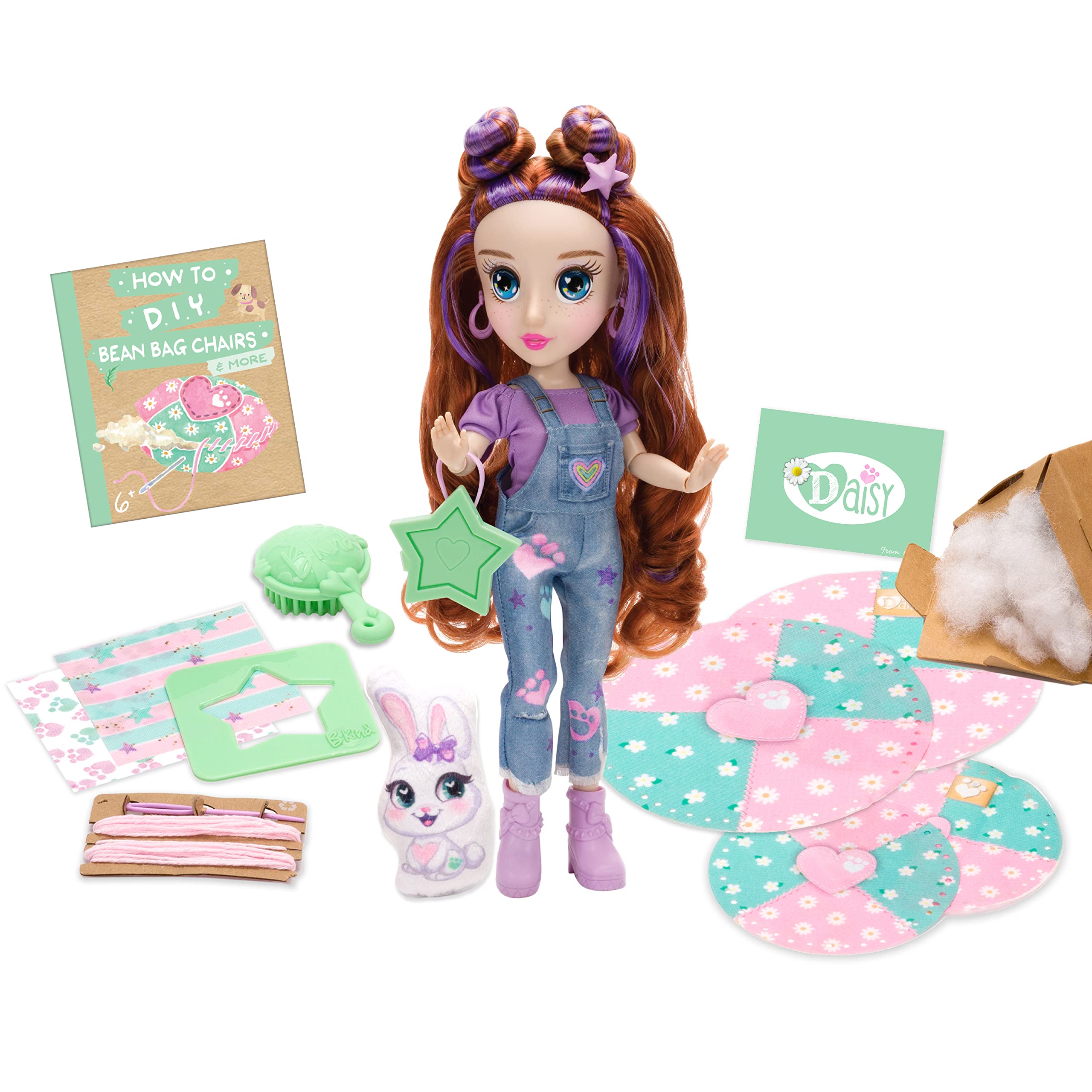 B-KIND ECO DOLLS B-KIND: DAISY ECO-FRIENDLY FASHION DOLL WITH CRAFT PLAY,255713004