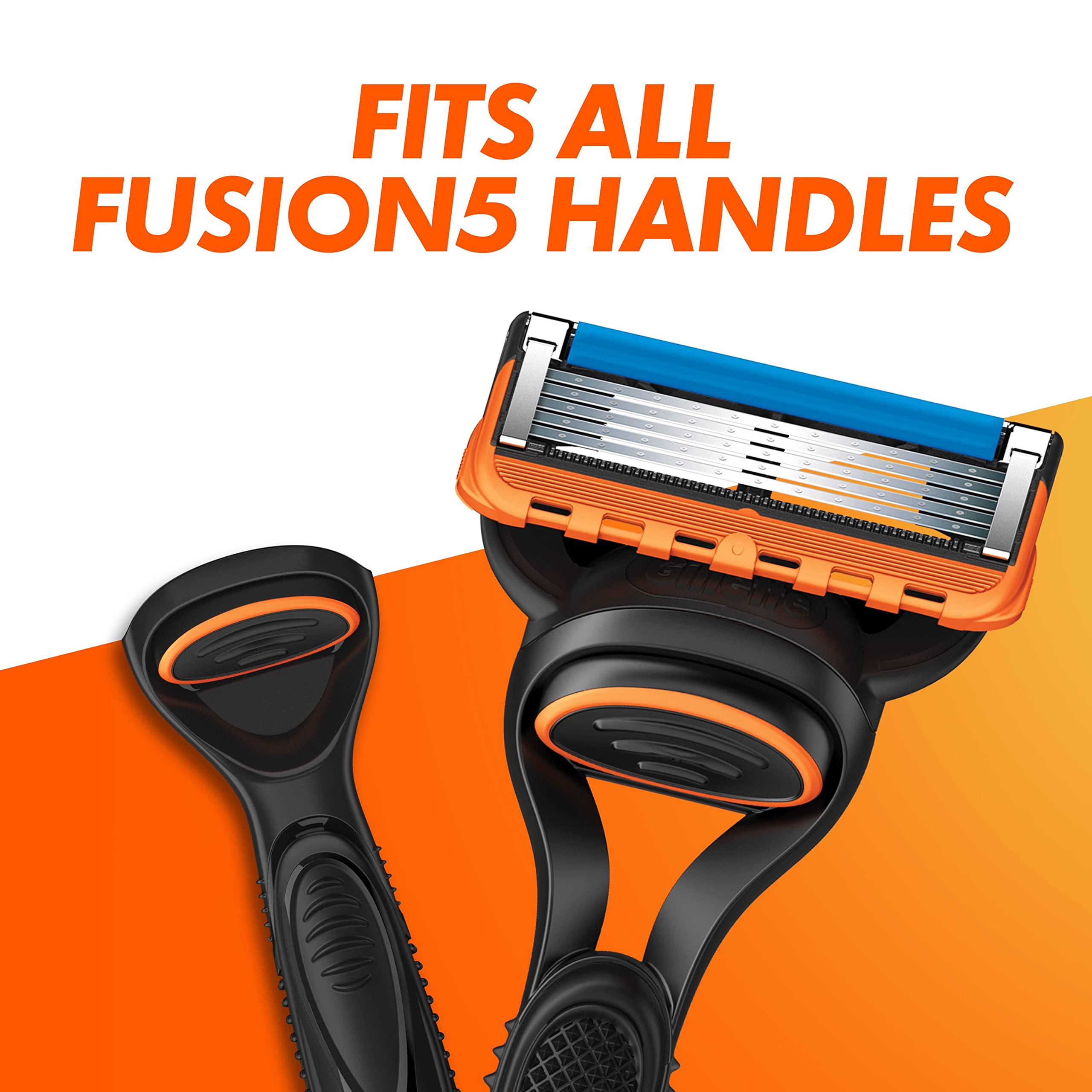 Gillette Fusion5 Razor Blades Men, Gillette Razors For Men, Pack of 16 Razor Blade Refills with Precision Trimmer, 5 Anti-Friction Blades, Mens Razors For Shaving, Gillette Fusion 5 Blades