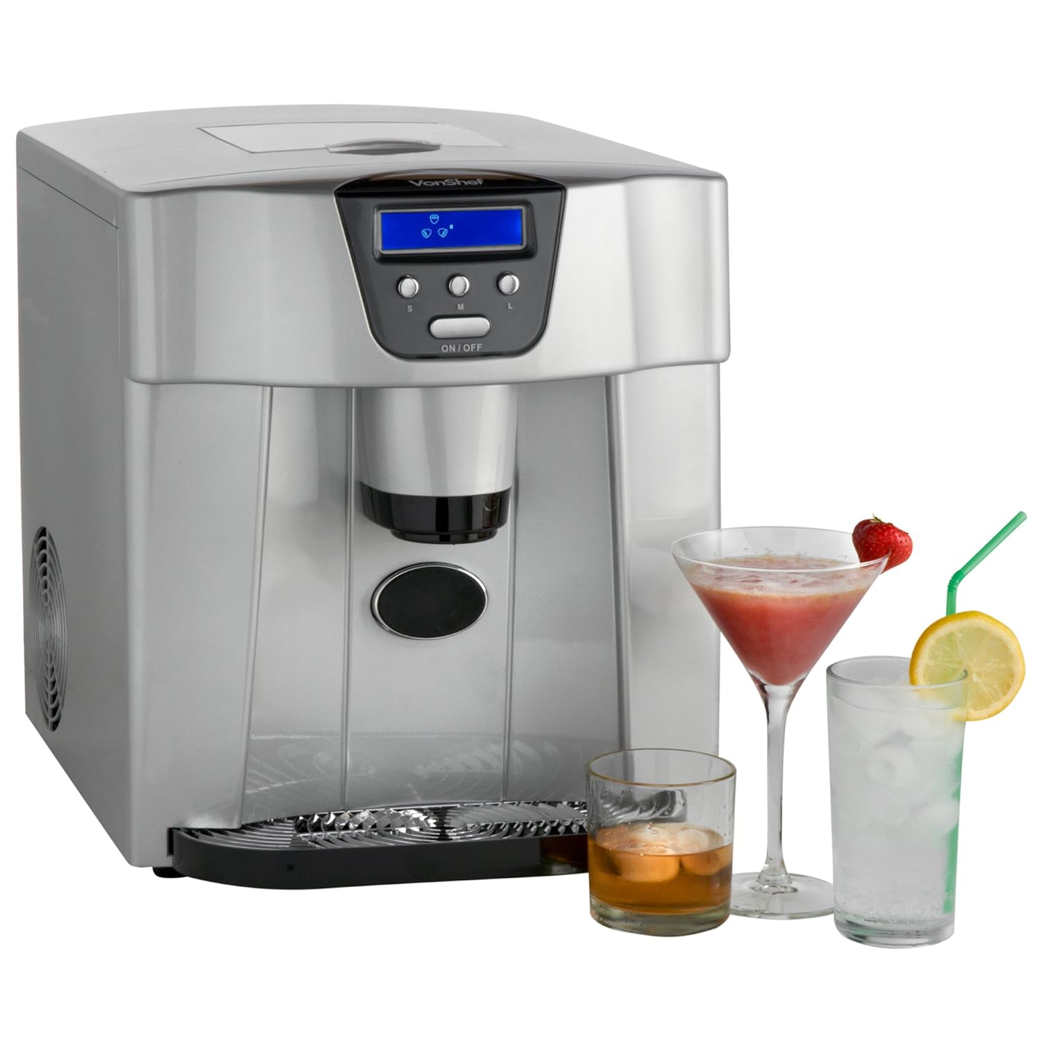 VonShef Digital Ice Maker/Dispenser Machine with LCD Display Counter