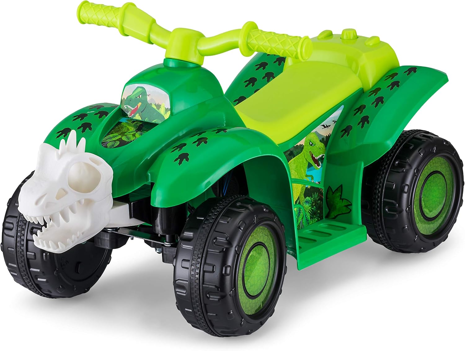 Kid Trax Toddler Dinosaur Quad Kids Ride On Toy, 6 Volt