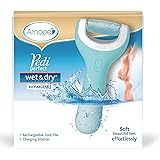 Amopé Pedi Perfect Wet & Dry Rechargeable Foot File, Regular Coarse