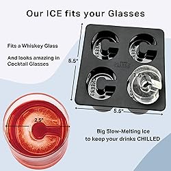 DRINKSPLINKS Silicone Ice Cube Mold Tray - Custom