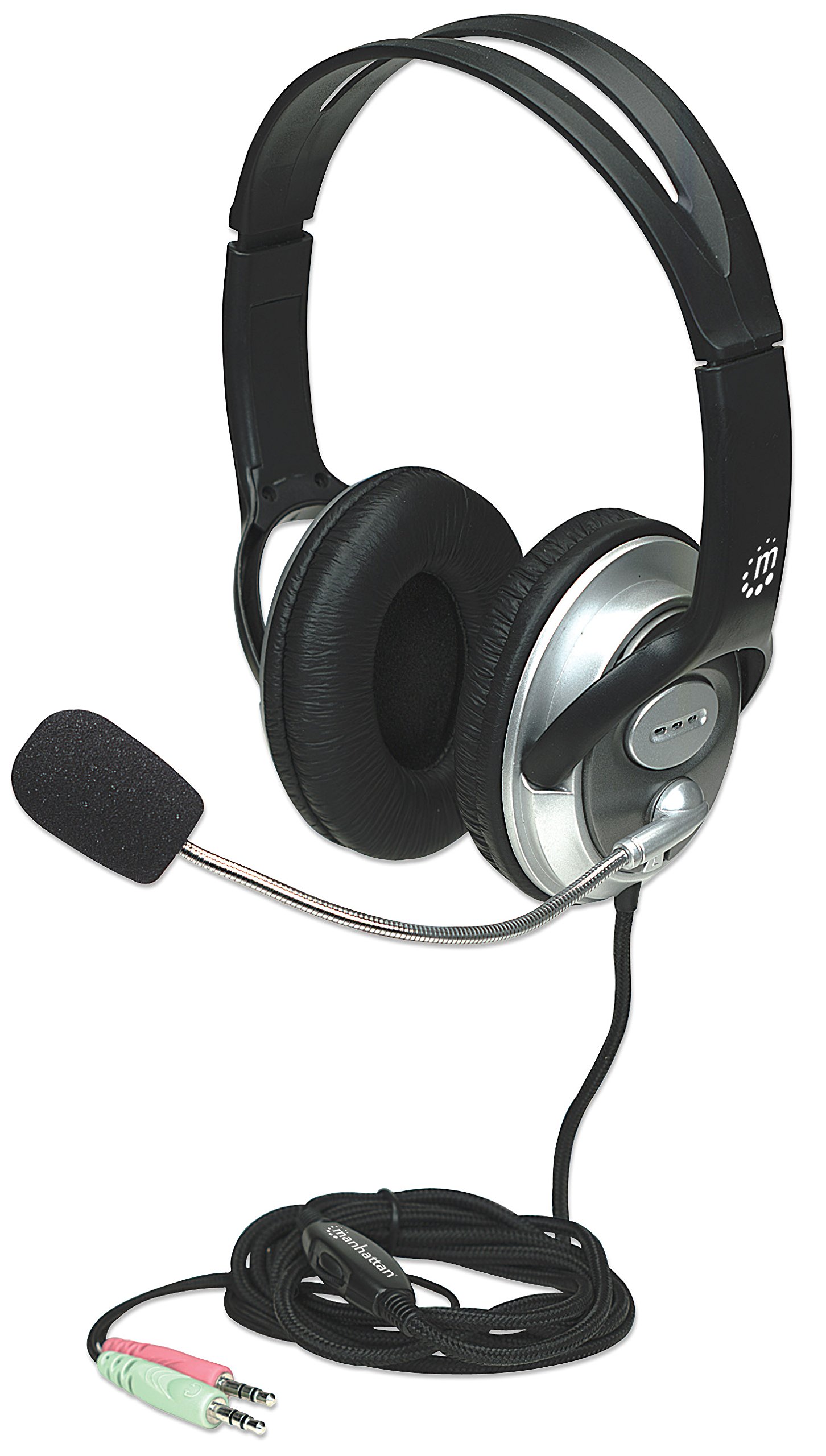 Manhattan Classic Stereo Headset, Quality audio with flexible microphone boom
