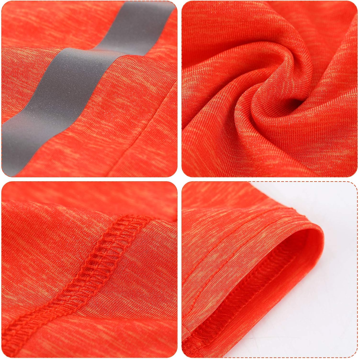 2 Pieces Reflective Full Face Cover Sun Protection Balaclava Safety Neck Gaiter (Fluorescent Orange) at  Men’s Clothing store