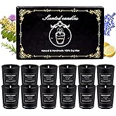 EUPNHY 12 Pack Scented Candles Gift Set 2.5oz Strong Fragrance Aromatherapy Jar Candle Set Soy Wax Decorative Candles for Home Scented Candles Best Gifts for Women.