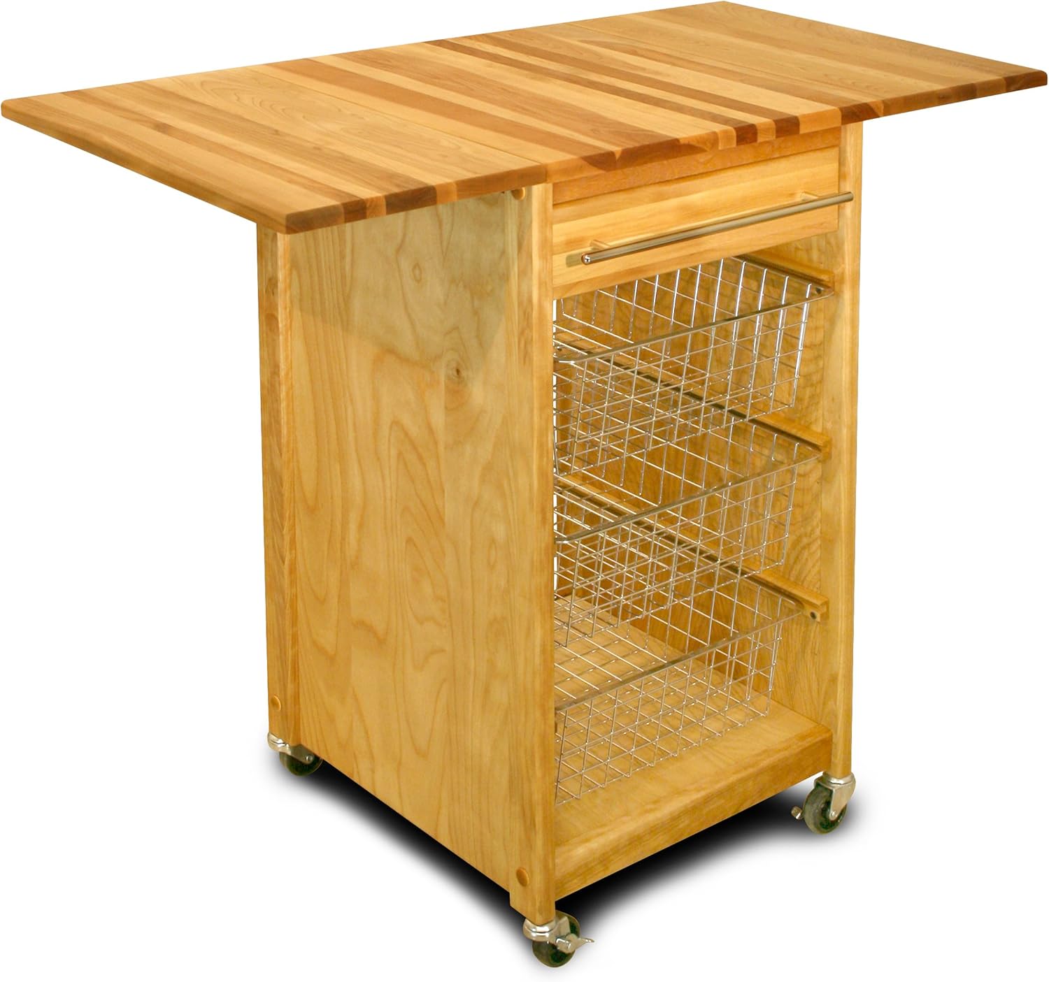 Amazon Com Catskill Craftsmen Contemporary Basket Cart With Two