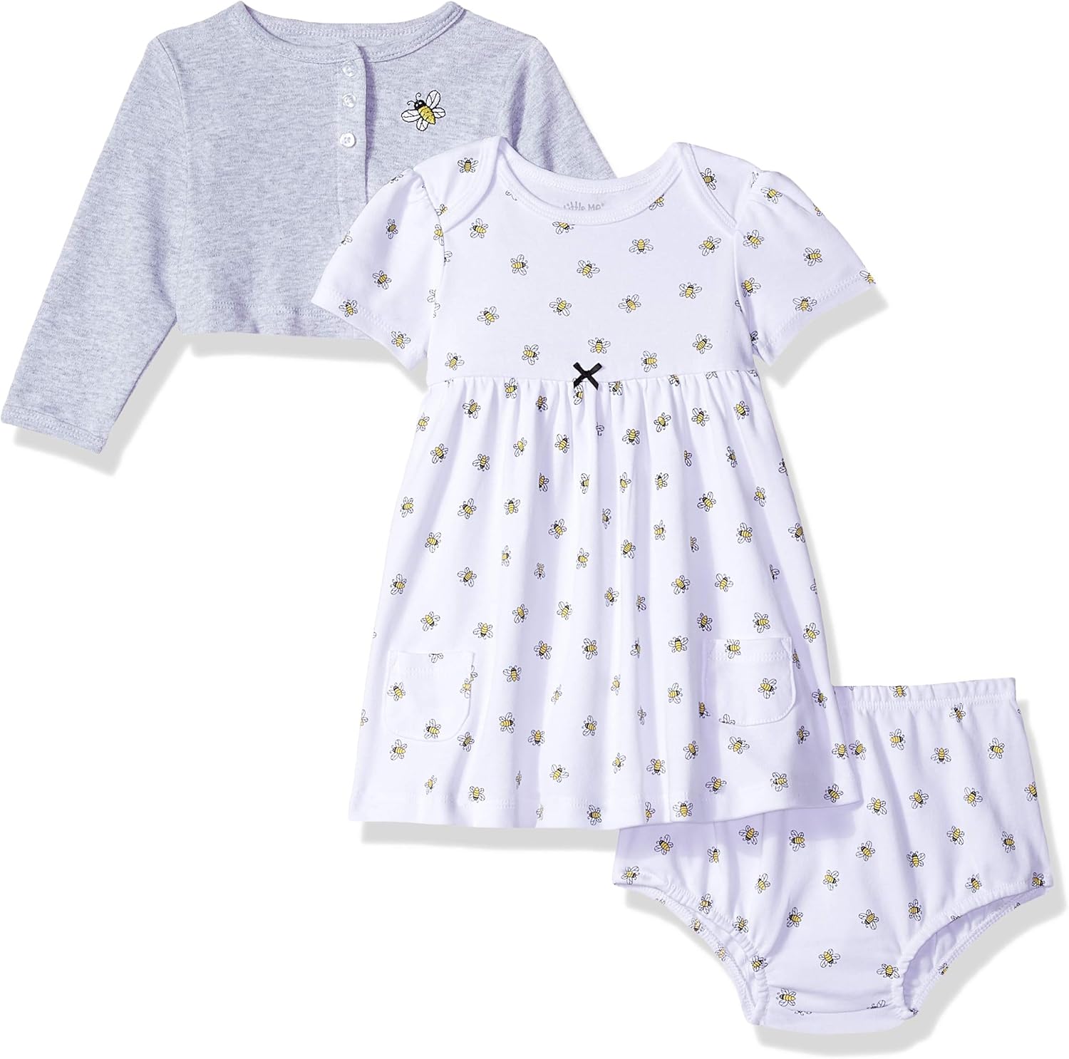 knitted dress and cardigan set