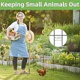 WELDUN Metal Garden Fence 310cm x 41cm 10 Pack Animal Barrier Black view 6