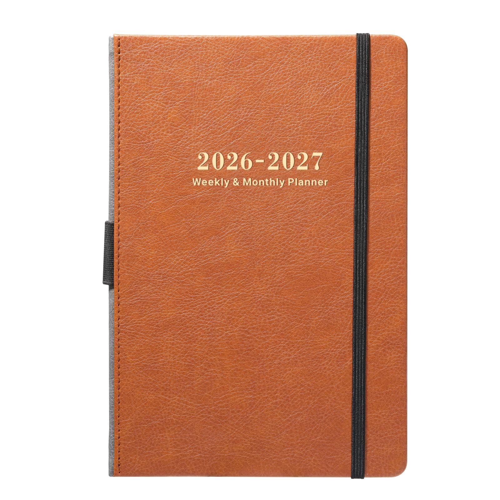 2026-2027 Academic Diary Planner A5 - Week to View (July 2026-June 2027) | School Year Planner with Inner Pocket, 40 Lined Notes Pages & Faux Leather Cover